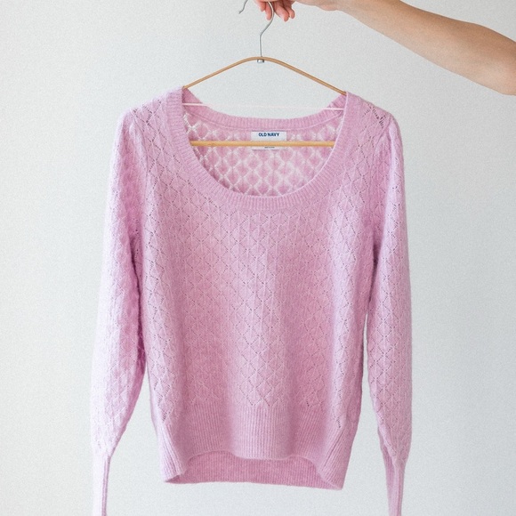 Old Navy Women's Light Lavender Crew Neck Sweater - Picture 1 of 4
